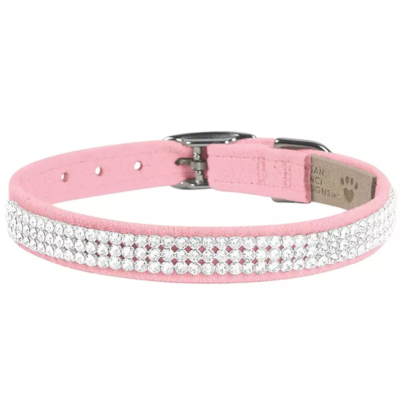 giltmore-triple-row-collar-puppy-pink Giltmore Triple Row Collar – Puppy Pink