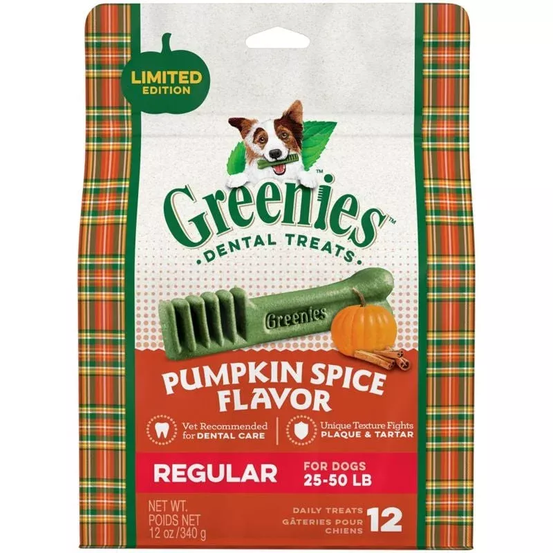 GREENIES Pumpkin Spice Regular Dog Chews 12oz