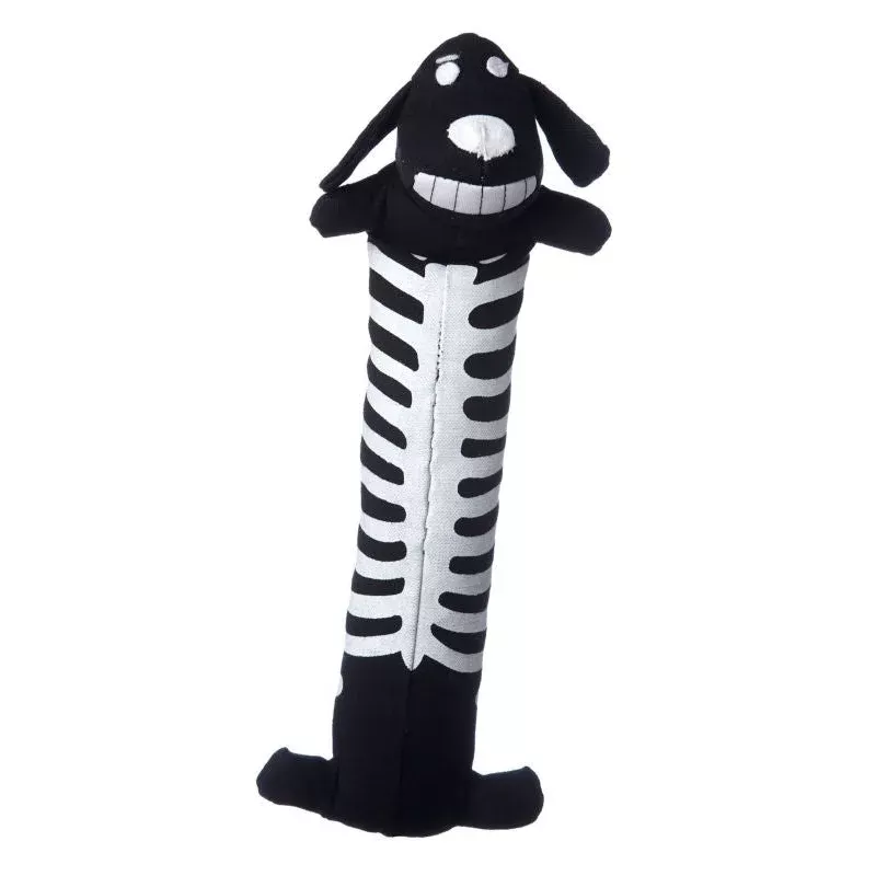 halloween-loofa-skeleton-dog-toy-12in Halloween Loofa Skeleton Dog Toy 12in