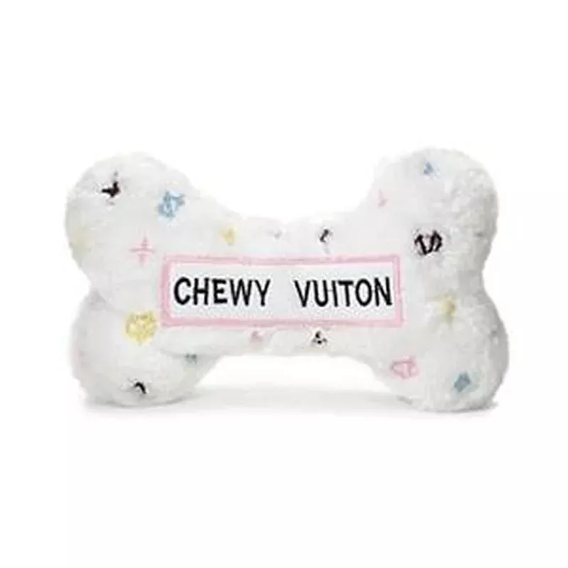 Haute Diggity Chewy Vuiton White Bone