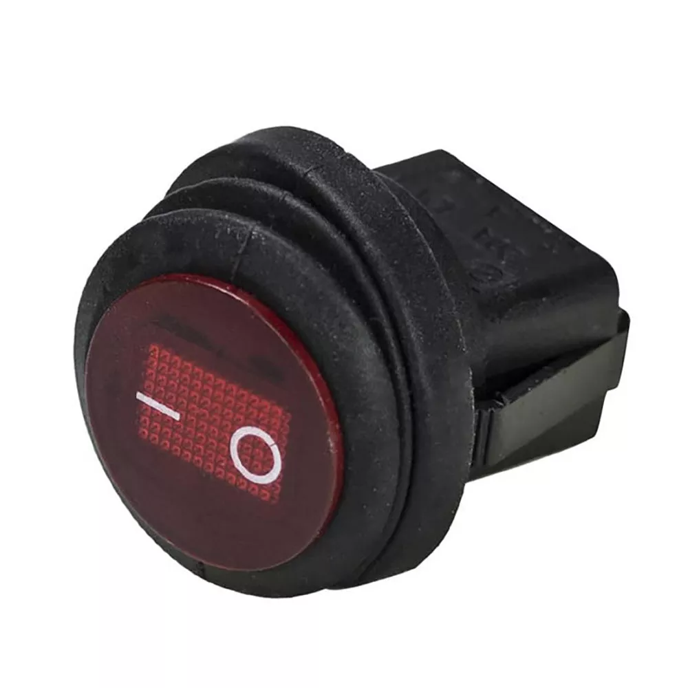 HEISE Rocker Switch – Illuminated Red Round – 5-Pack [HE-RRS]