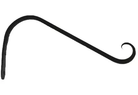hookery-down-curved-hanger-upturn-hook Hookery Down Curved Hanger Upturn Hook