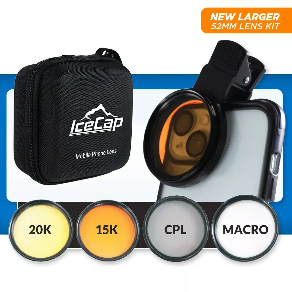 icecap-mobile-phone-stackable-filter-lens-kit IceCap Mobile Phone Stackable Filter Lens Kit