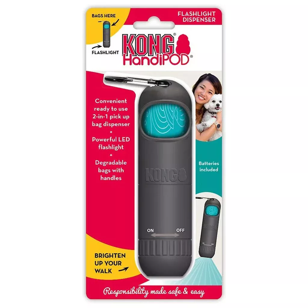 kong-handipod-flashlight-dog-poop-bag-dispenser-regular KONG HandiPOD Flashlight & Dog Poop Bag Dispenser, Regular