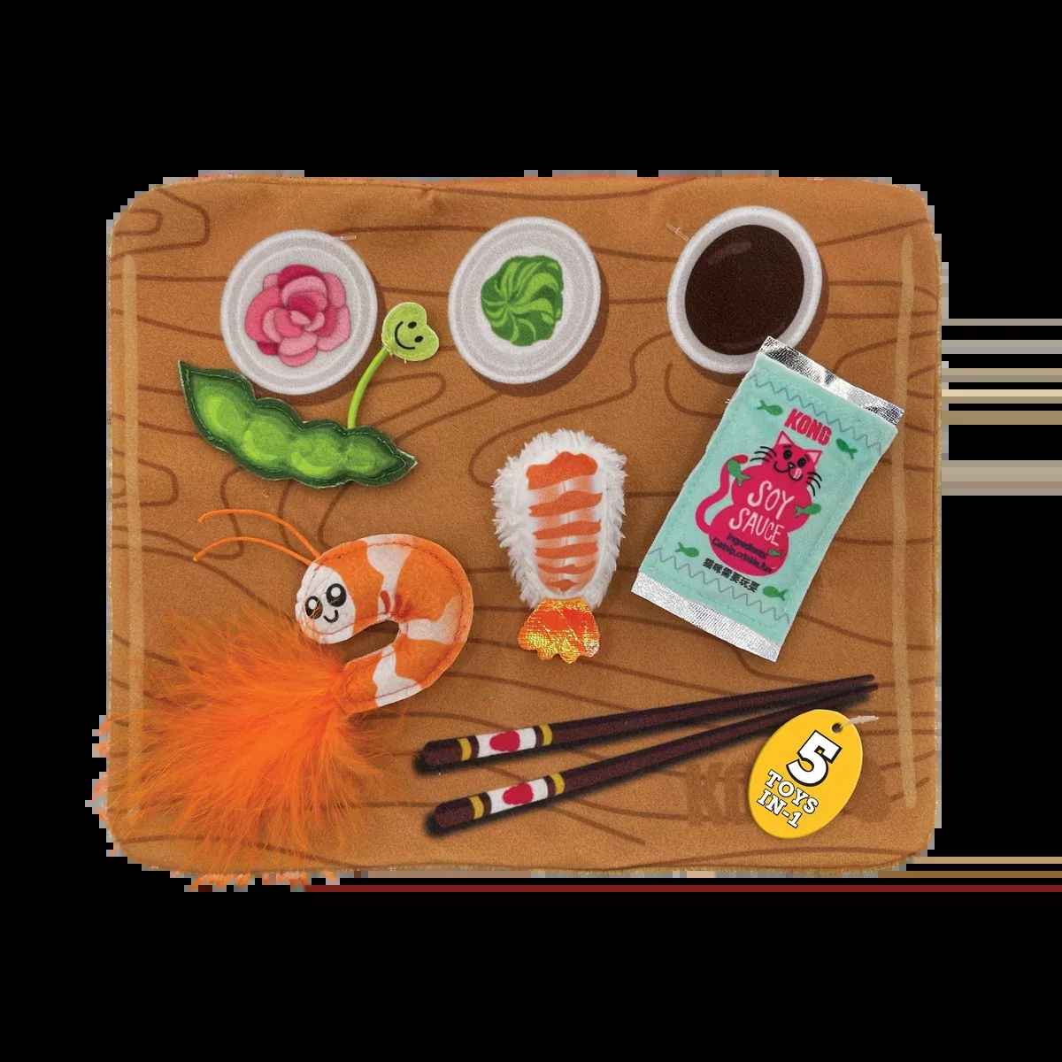kong-pull-partz-sushi-cat-toy Kong - Pull-A-Partz Sushi Cat Toy