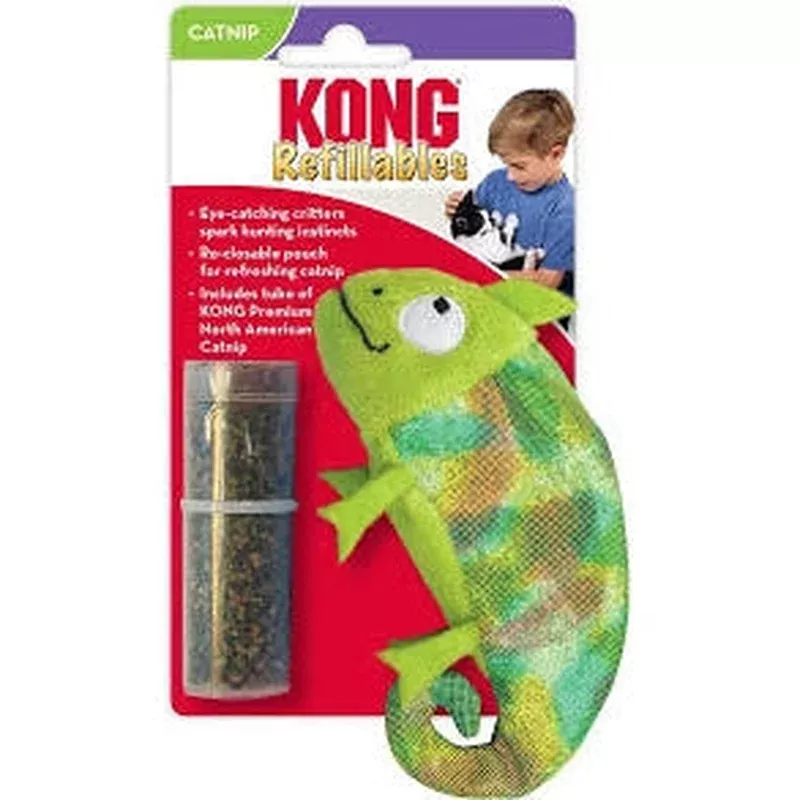 kong-refillables-chameleon-cat-toy Kong - Refillables Chameleon - Cat Toy