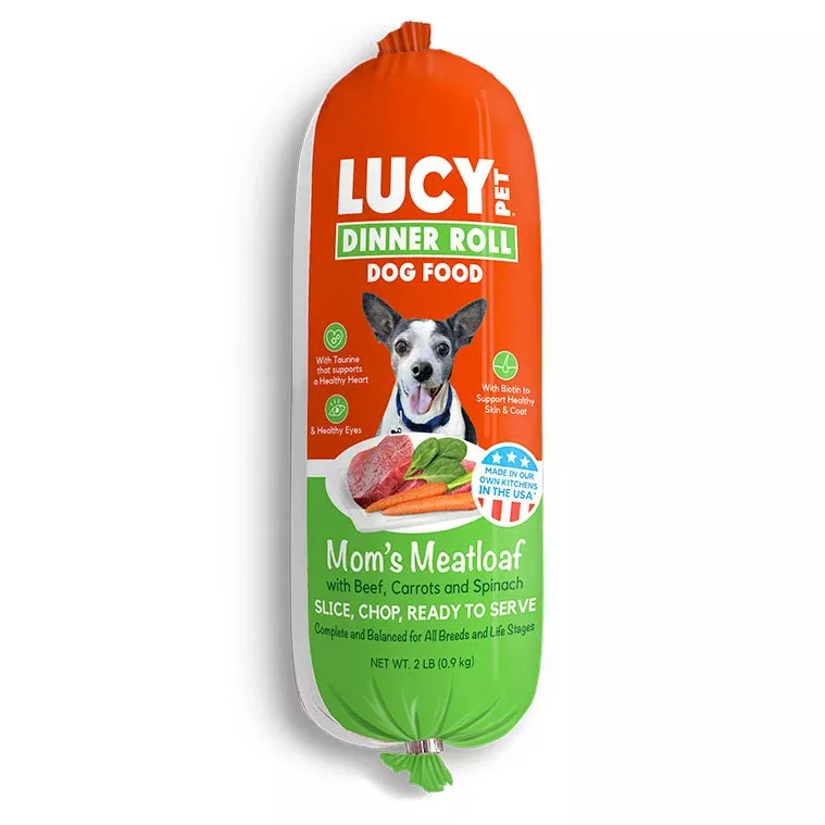 lucy-pet-mom-s-meatloaf-dinner-roll-dogs Lucy Pet - Mom's Meatloaf Dinner Roll for Dogs