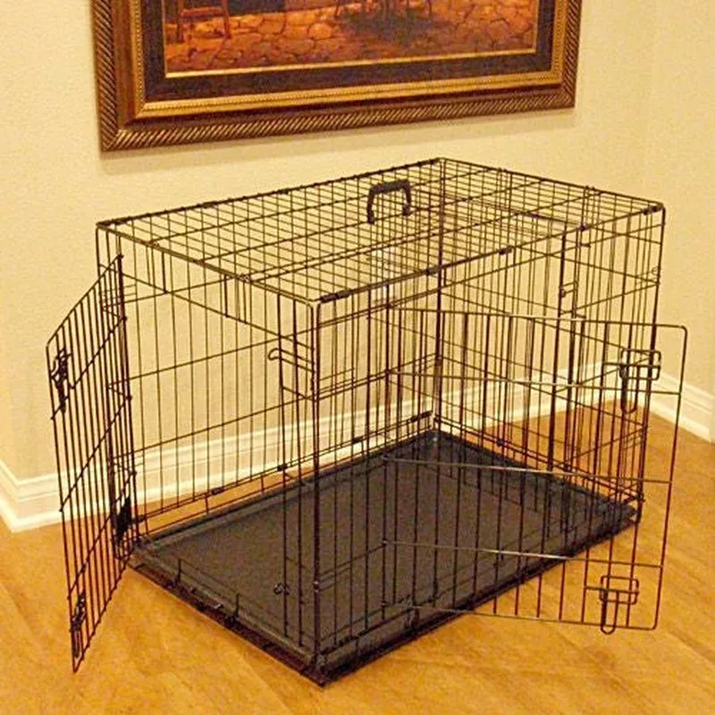 majestic-double-door-wire-dog-crate Majestic Double Door Wire Dog Crate