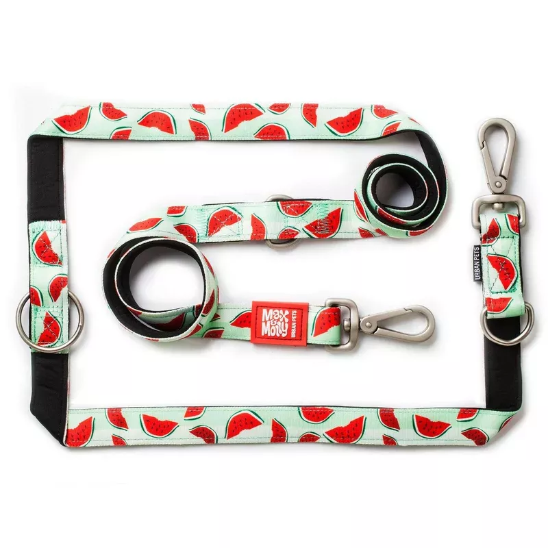 Max&Molly Multi-Leash Watermelon – adjustable leash for dogs interesting pattern 200cm