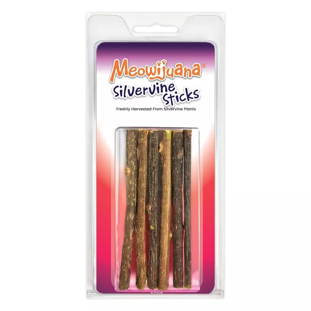 meowijuana-silvervine-sticks-cats-6-ct Meowijuana Silvervine Sticks for Cats (6 ct)