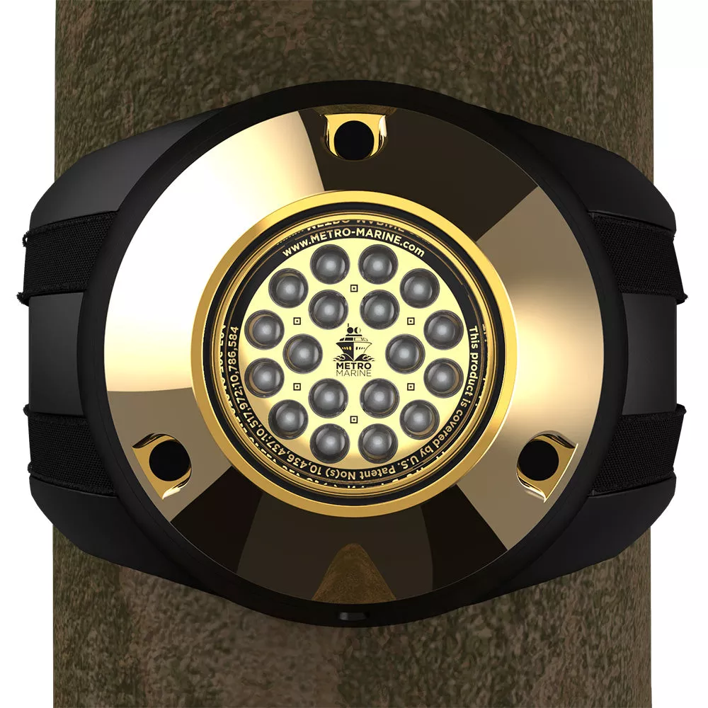 Metro Marine High-Output Piling Mount Underwater Light w/Intelligent Monochromatic LEDs – Blue, 45 Beam [F-PMR1-B3-45]