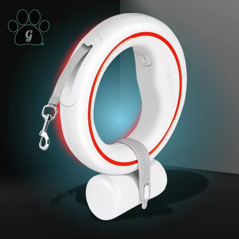 MOESTAR 10′ LED Retractable Dog Leash