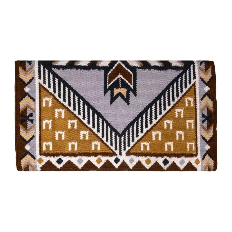 mustang-good-med-pony-tracks-saddle-blanket Mustang Good Med Pony Tracks Saddle Blanket