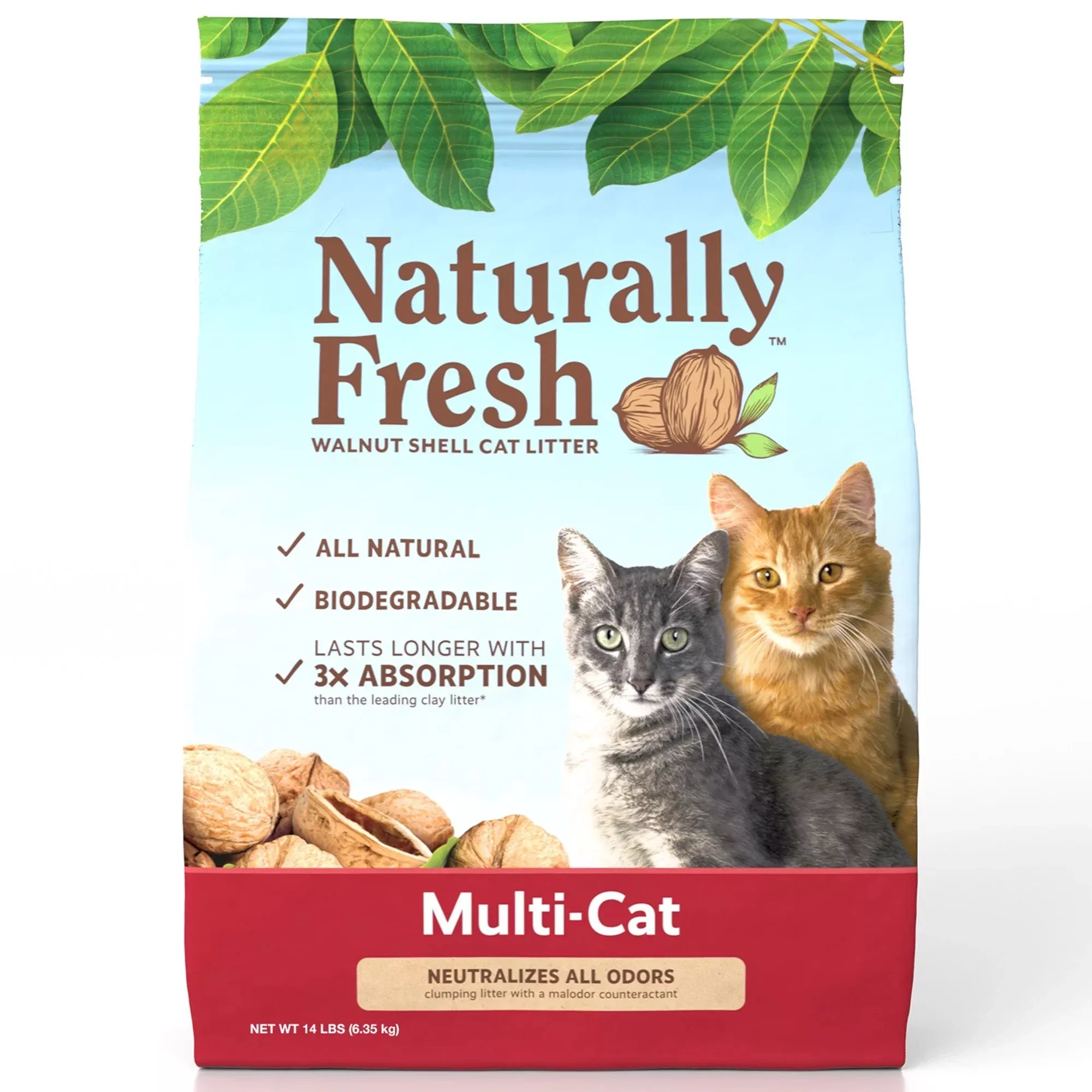 naturally-fresh-multi-cat-clump-litter-14lb Naturally Fresh Multi Cat Clump Litter (14lb)