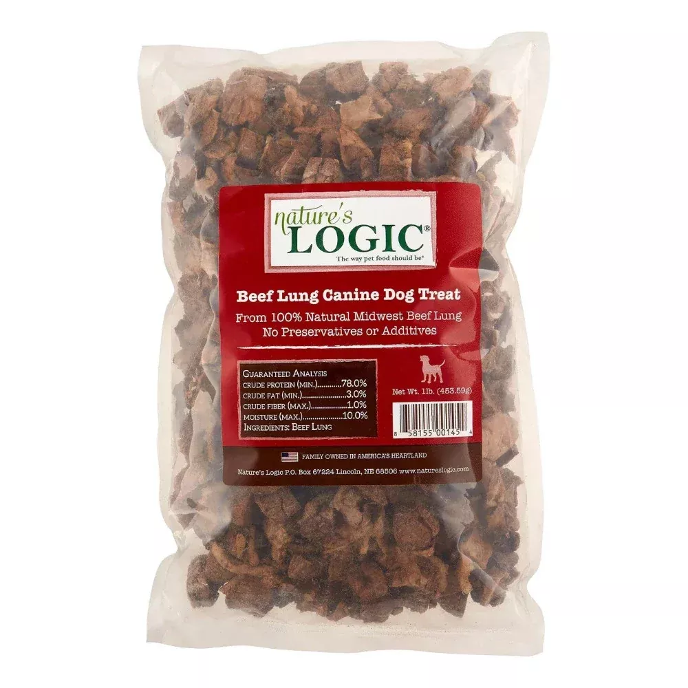 nature-s-logic-beef-lung-dog-treat-1lb-bag Nature's Logic - Beef Lung Dog Treat 1lb Bag