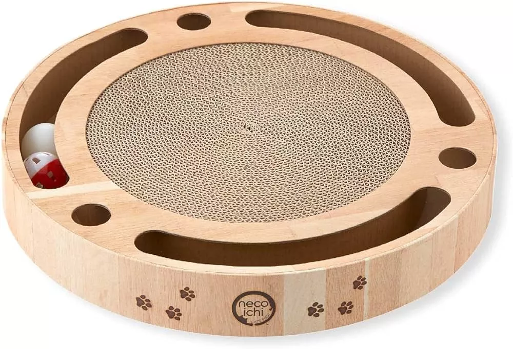 necoichi-interactive-track-ball-cat-scratcher Necoichi - Interactive Track Ball Cat Scratcher