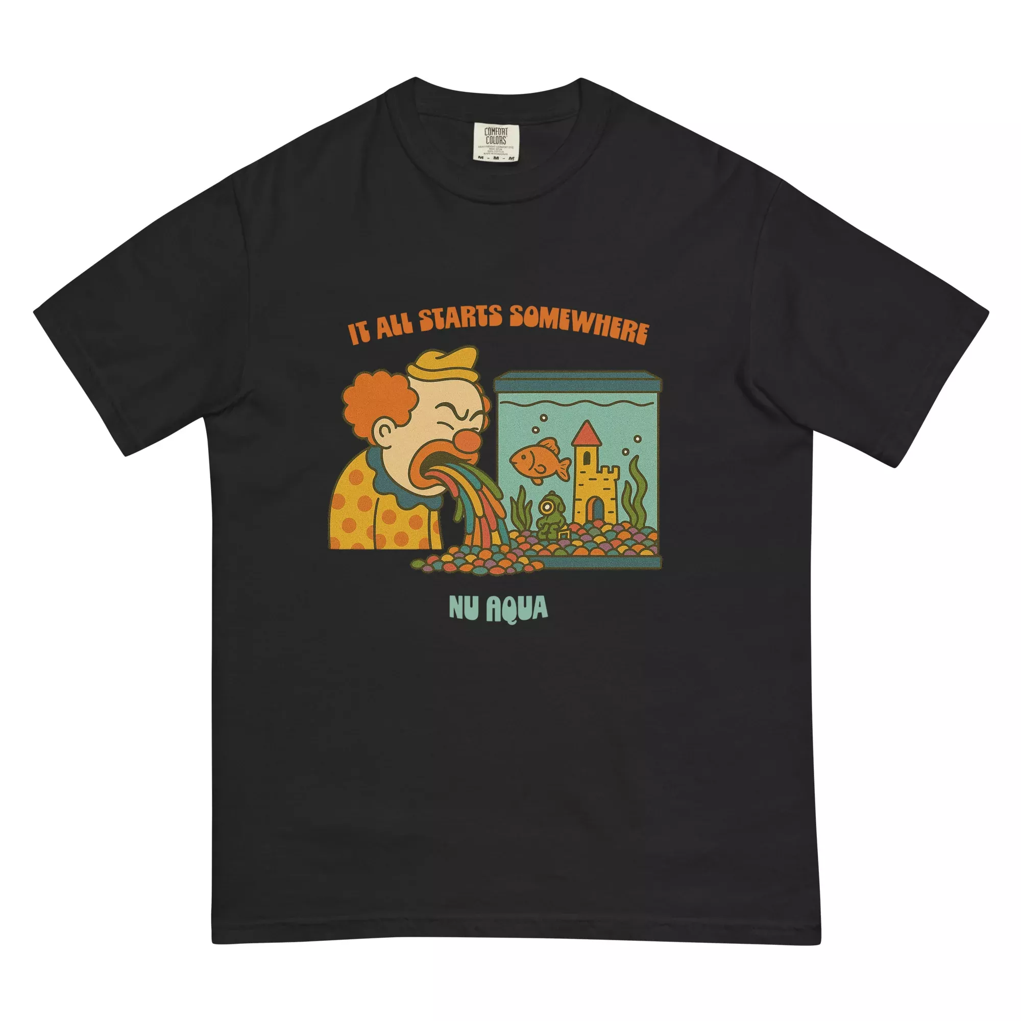 nu-aqua-clown-puke-unisex-t-shirt Nu Aqua Clown Puke Unisex T-shirt