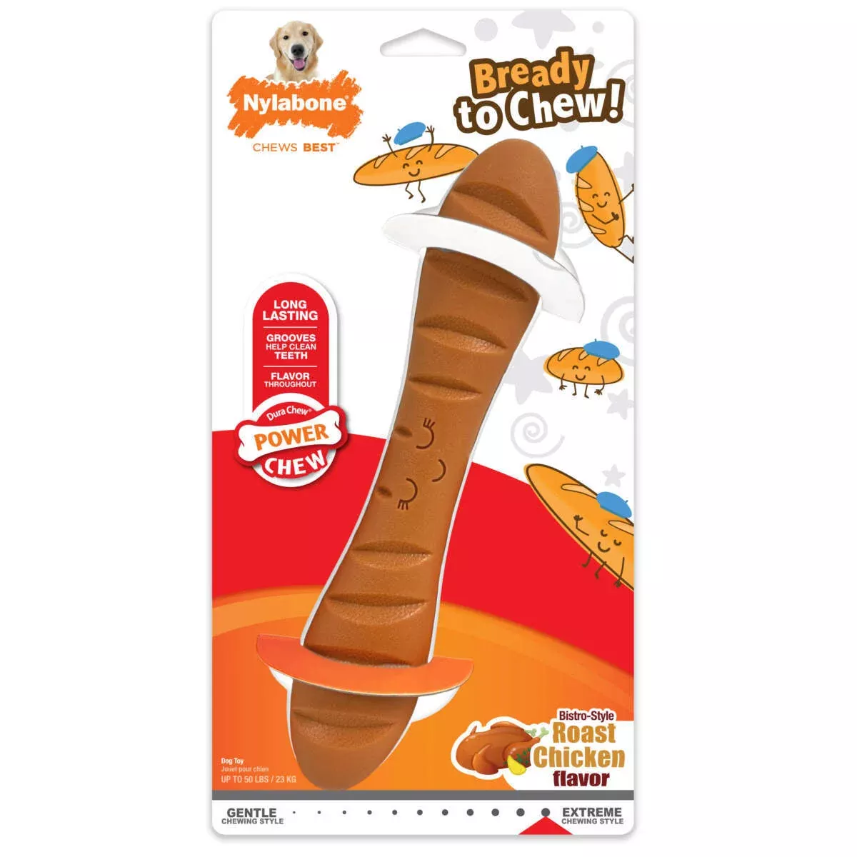 nylabone-power-chew-baguette-dog-toy Nylabone Power Chew Baguette Dog Toy