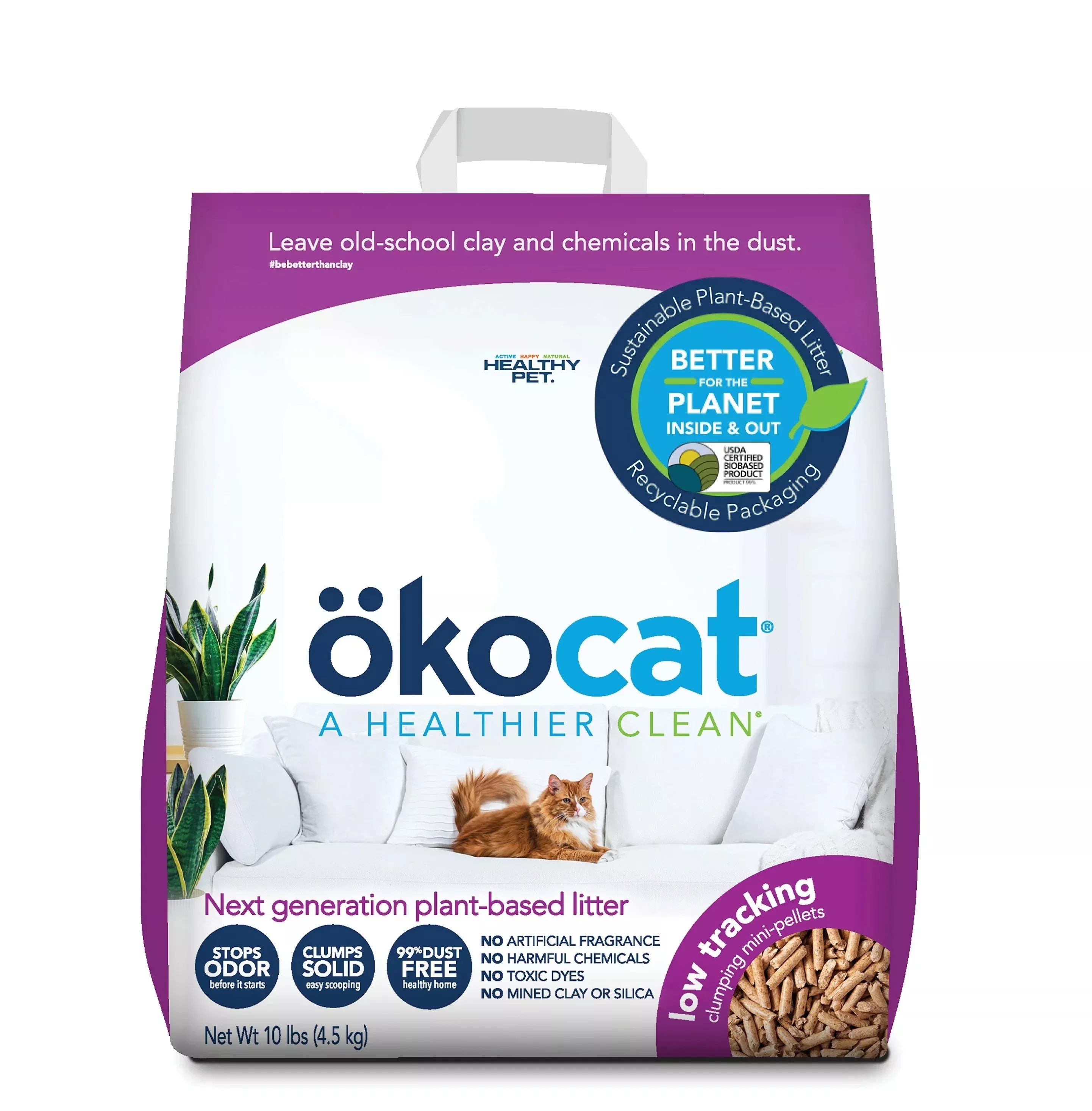 okocat-low-tracking-mini-pellets-unscented-clumping-cat-litter Okocat Low Tracking Mini Pellets Unscented Clumping Cat Litter