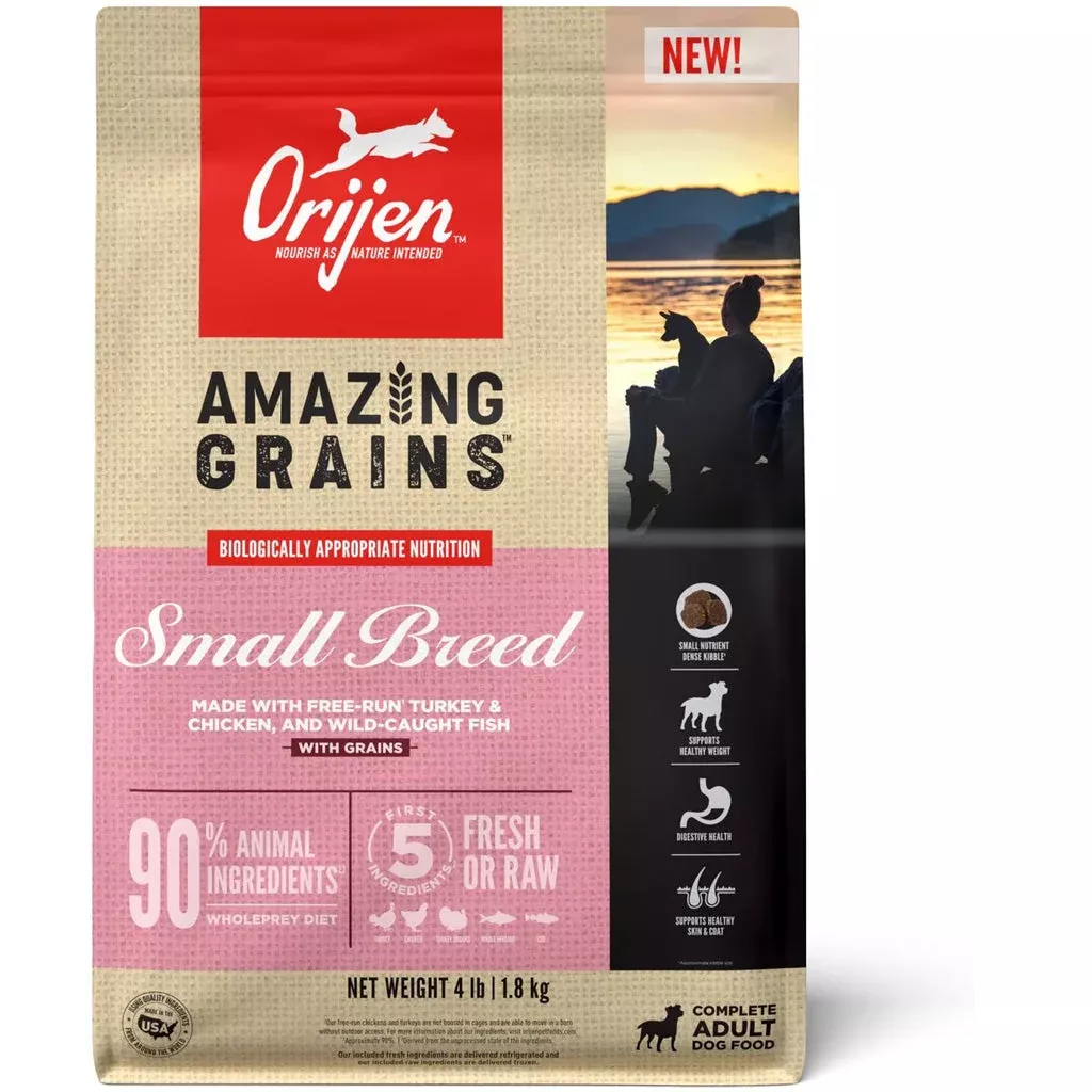 orijen-amazing-grains-high-protein-small-breed-dry-dog-food ORIJEN Amazing Grains High-Protein Small Breed Dry Dog Food