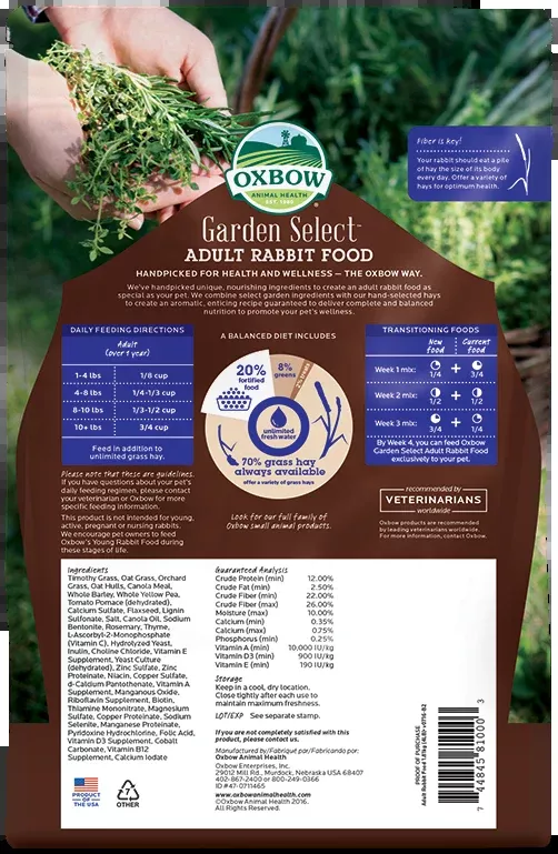 oxbow-garden-select-adult-rabbit-food Oxbow - Garden Select Adult Rabbit Food