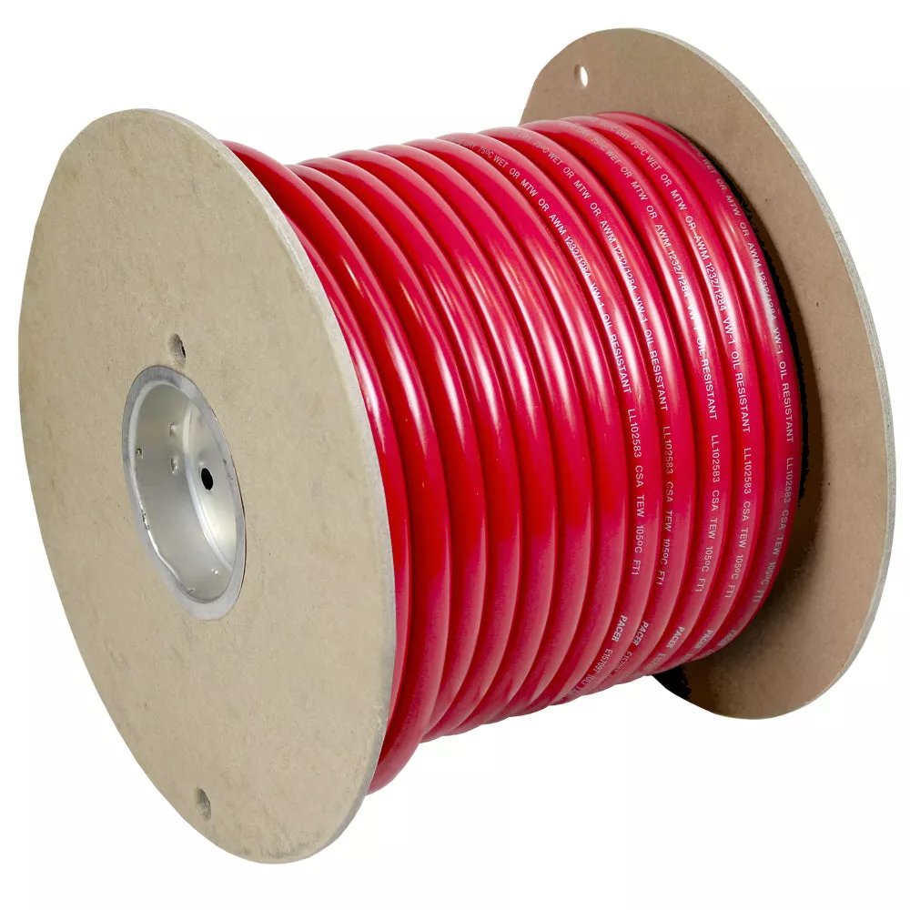 Pacer Red 2 AWG Battery Cable – 100[WUL2RD-100]