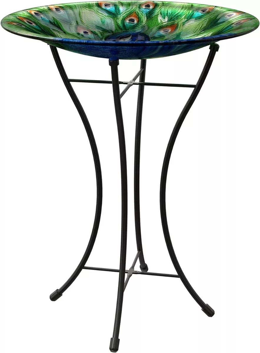 Panacea - Glass Birdbath with Stand