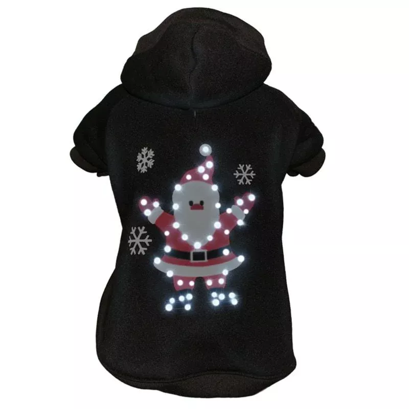 pet-life-led-juggling-santa-sweater-pet-costume Pet Life LED Juggling Santa Sweater Pet Costume