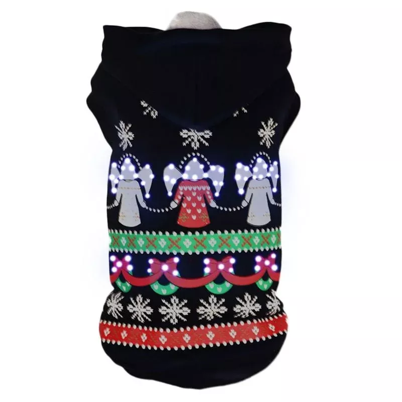 pet-life-led-patterned-holiday-sweater-costume Pet Life LED Patterned Holiday Sweater Costume