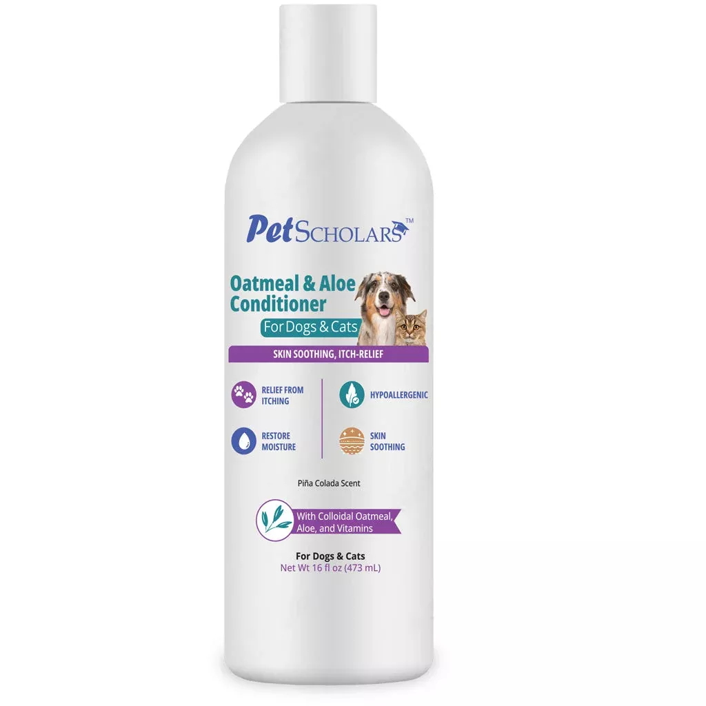 pet-scholars-oatmeal-aloe-conditioner-skin-soothing-itch-relief-16-fl-oz Pet Scholars Oatmeal & Aloe Conditioner Skin Soothing, Itch-Relief (16 fl oz)