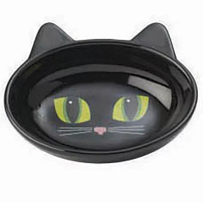 petrageous-frisky-kitty-cat-bowl-oval-black-13cm Petrageous Frisky Kitty Cat Bowl Oval Black 13cm
