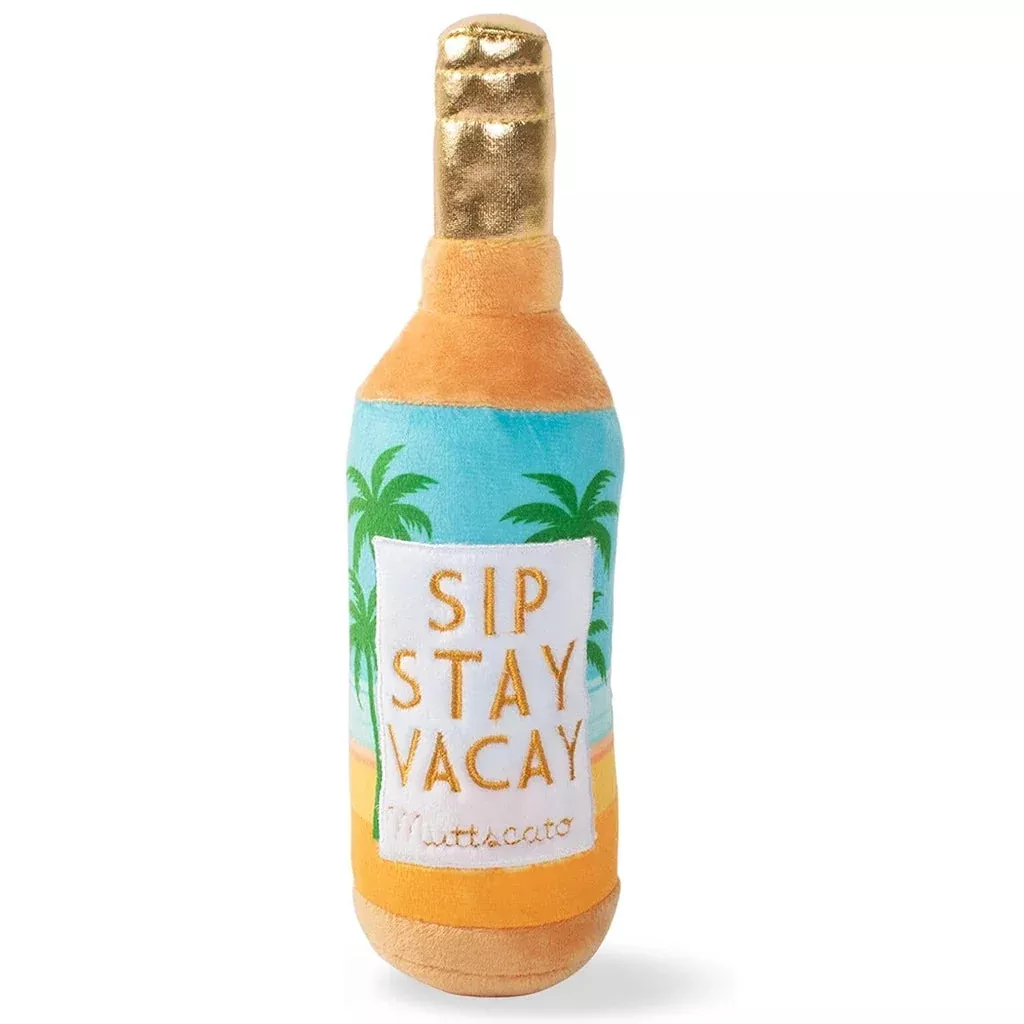 PetShop by Fringe Studio Sip Stay Vacay Muttcato Plush Dog Toy