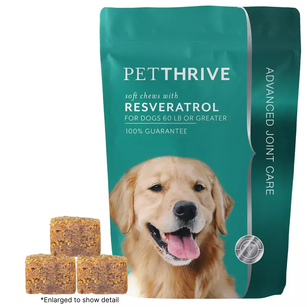 Petthrive - Soft Chews With Resveratrol for Large Breed Dogs