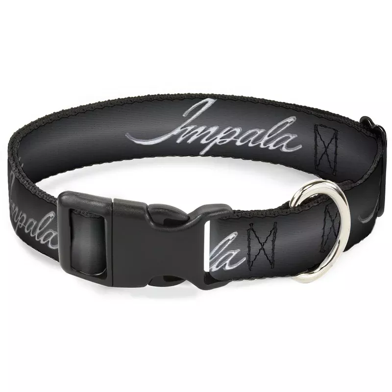 Plastic Clip Collar – IMPALA Script Emblem Gray Fade/Silver