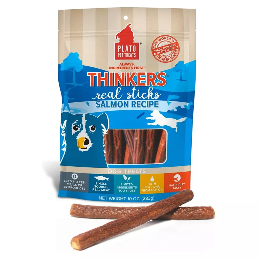 plato-thinkes-real-salmon-recipe-sticks-dog-treats-18-oz Plato Thinkes Real Salmon Recipe Sticks Dog Treats, 18-oz