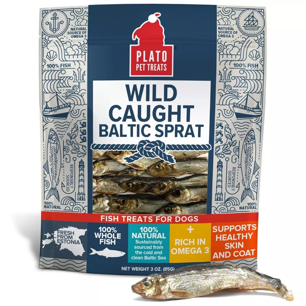Plato Wild Caught Baltic Spray Treats For Dogs (3 oz)
