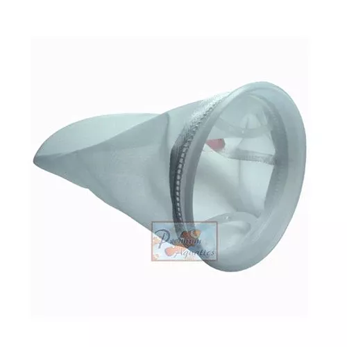 Premium Aquatics 200 Micron Mesh Filter Sock - 7” x 32” with Plastic Oring