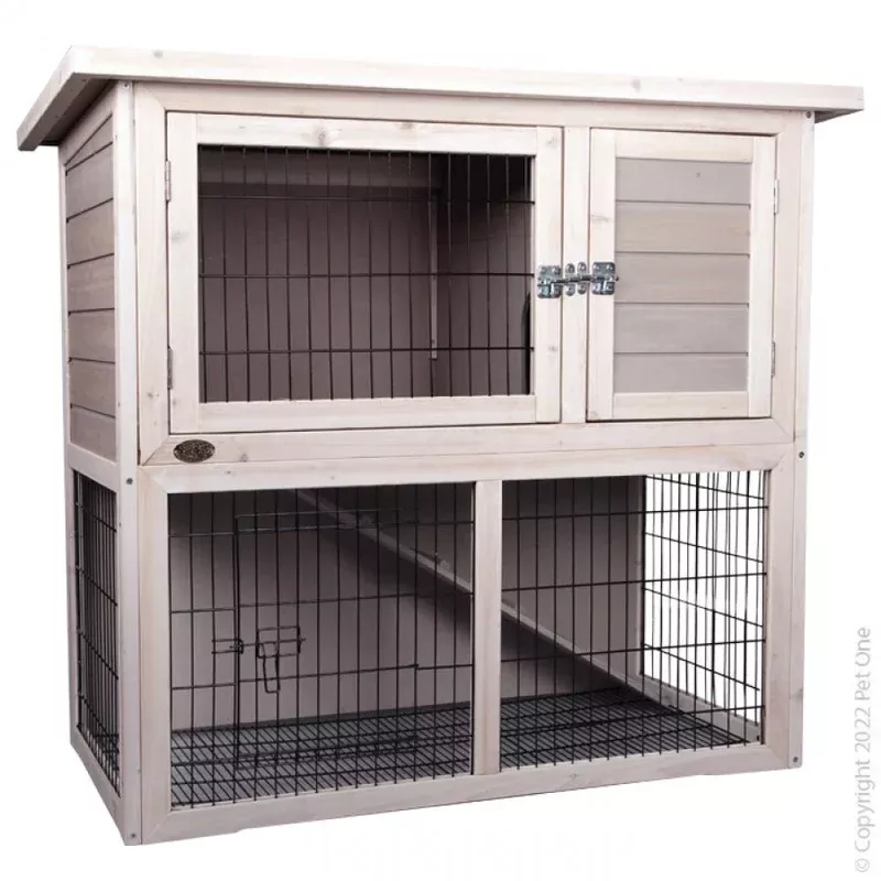 rabbit-hutch-55591-double-storey-pet-one Rabbit Hutch 55591 Double Storey Pet One