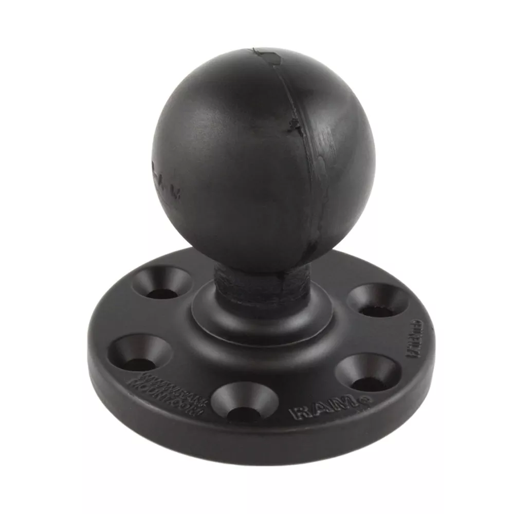 RAM Mount RAM Large Round Plate w/6-Hole PatternBall [RAM-D-202U-SYM1]