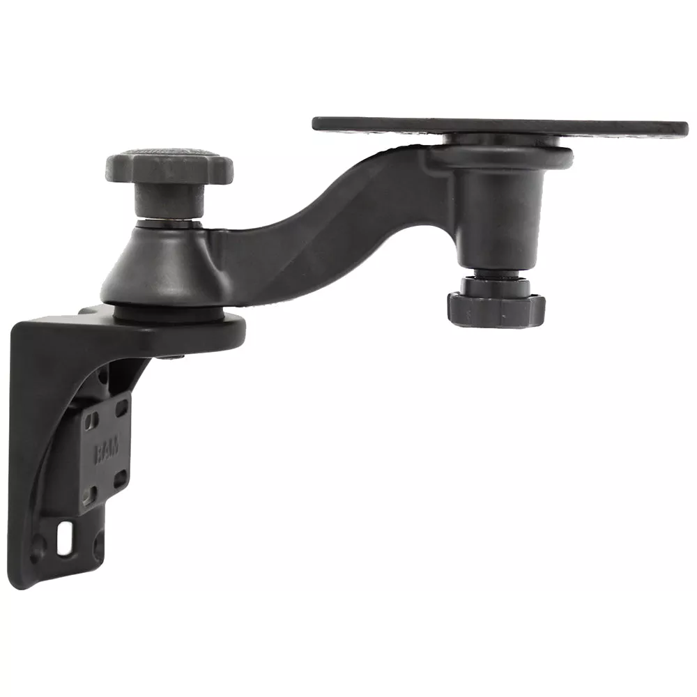 RAM Mount Single 6″ Swing Arm with 6.25″ x 2″ Rectangle Base and Vertical Mounting Base [RAM-109VU]