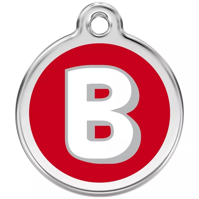 red-dingo-alphabet-tag-letter-b-pet-id Red Dingo Alphabet Tag Letter B Pet ID
