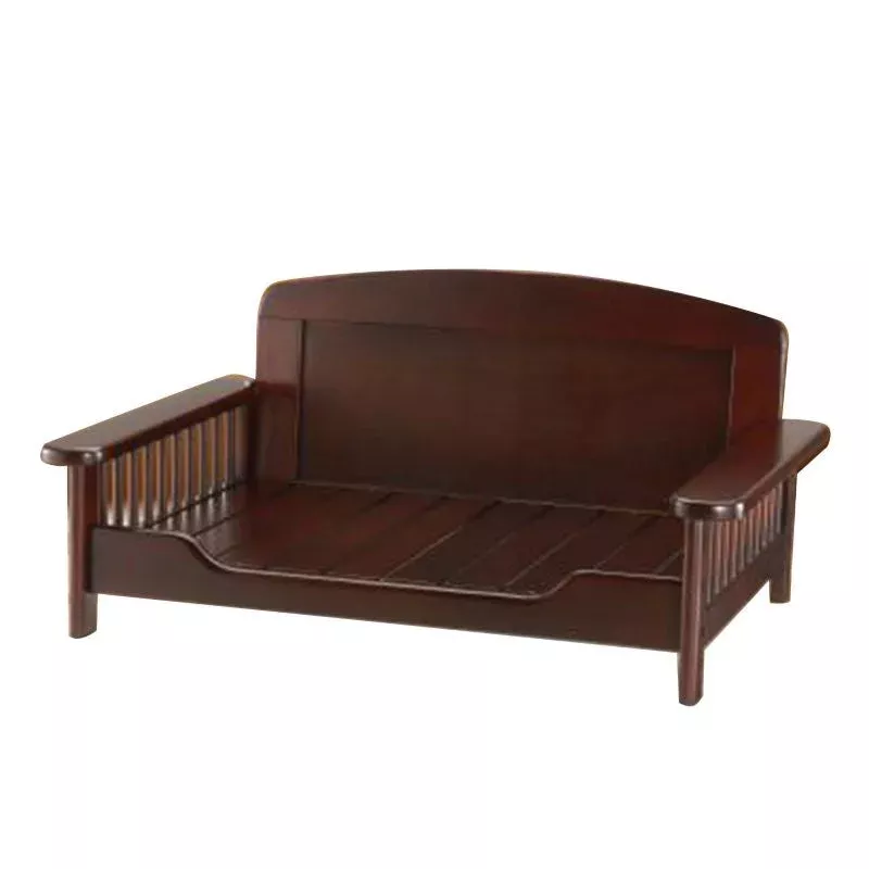 richell-dark-brown-elegant-wooden-pet-bed Richell Dark Brown Elegant Wooden Pet Bed