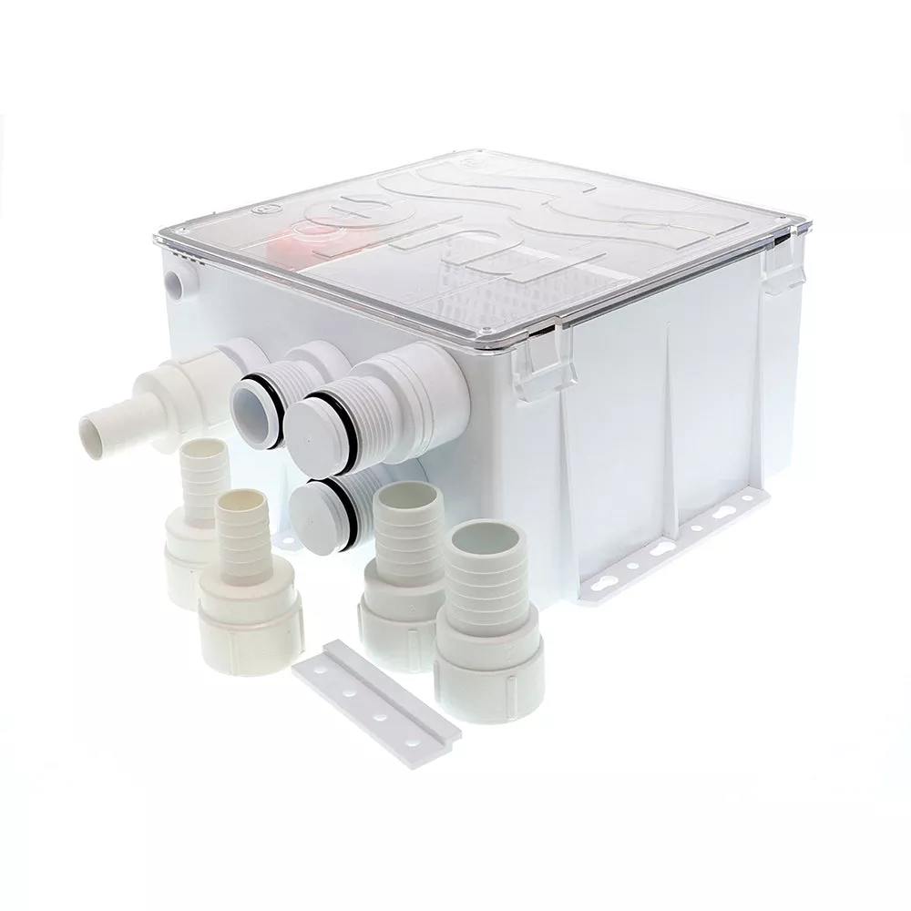 Rule Shower Drain Box w/800 GPH Pump – 12V [98B]