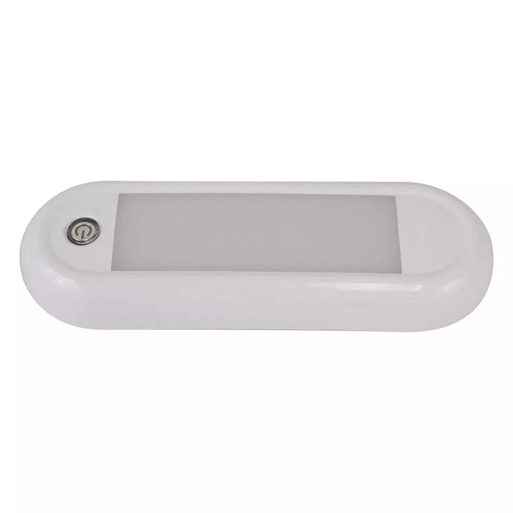 Scandvik 7″ Oval Dome Light w/SwitchDimming – 12/24V [41322P]