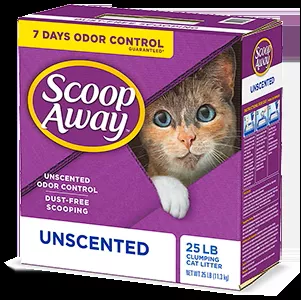 Scoop Away Unscented Cat Litter (25lb)