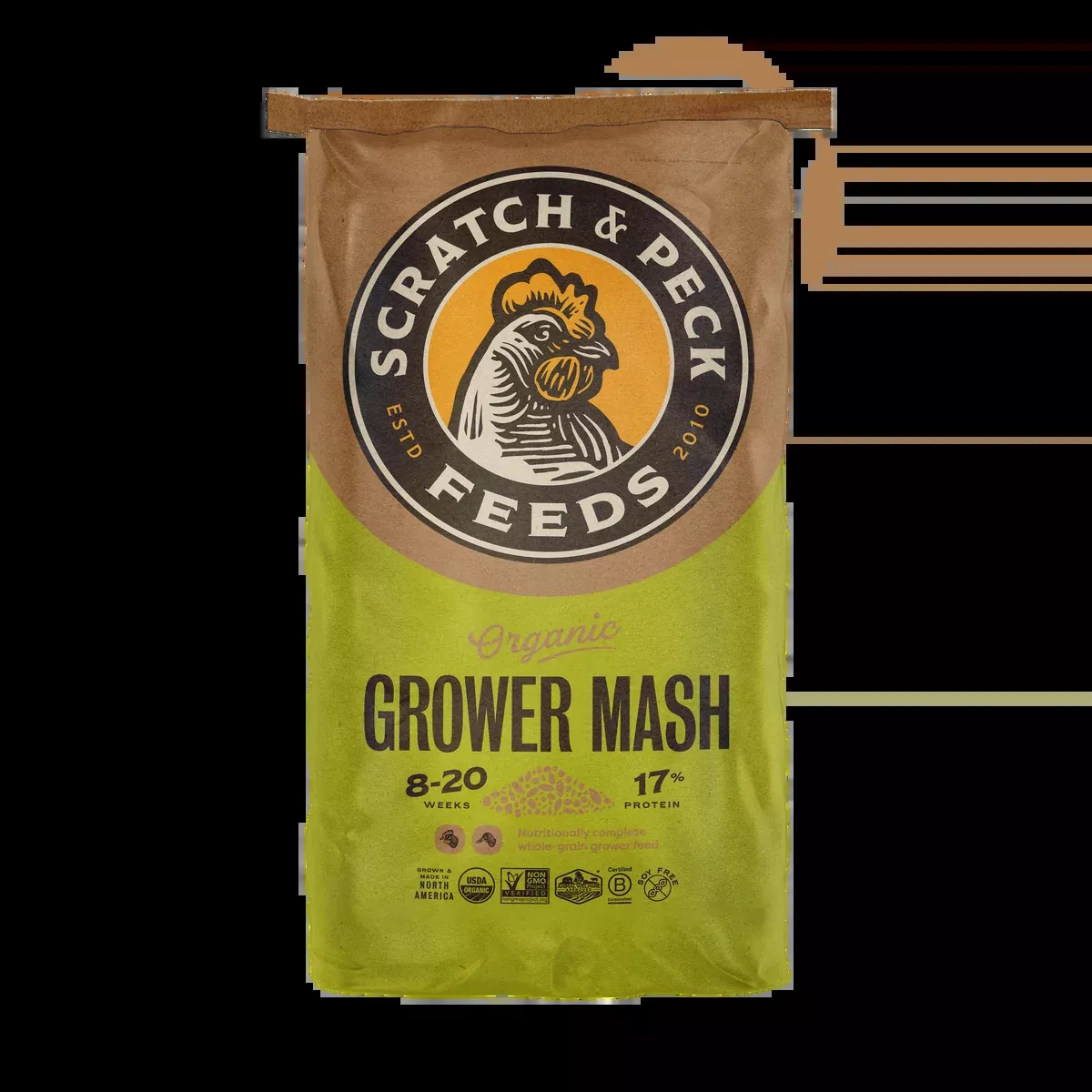 scratch-peck-organic-grower-mash-chicks-ducklings Scratch & Peck - Organic Grower Mash for Chicks and Ducklings