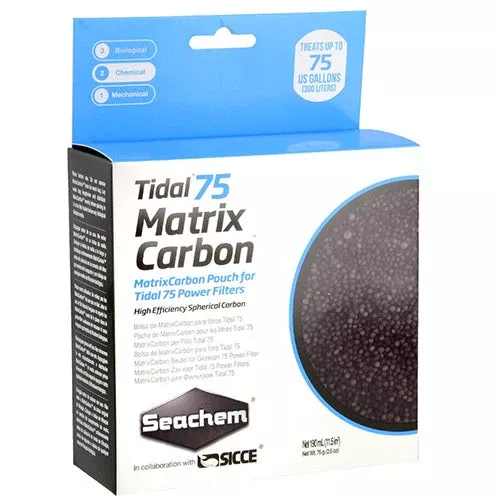 seachem-tidal-75-matrix-carbon-190-ml-bagged Seachem Tidal 75 Matrix Carbon - 190 mL (bagged)