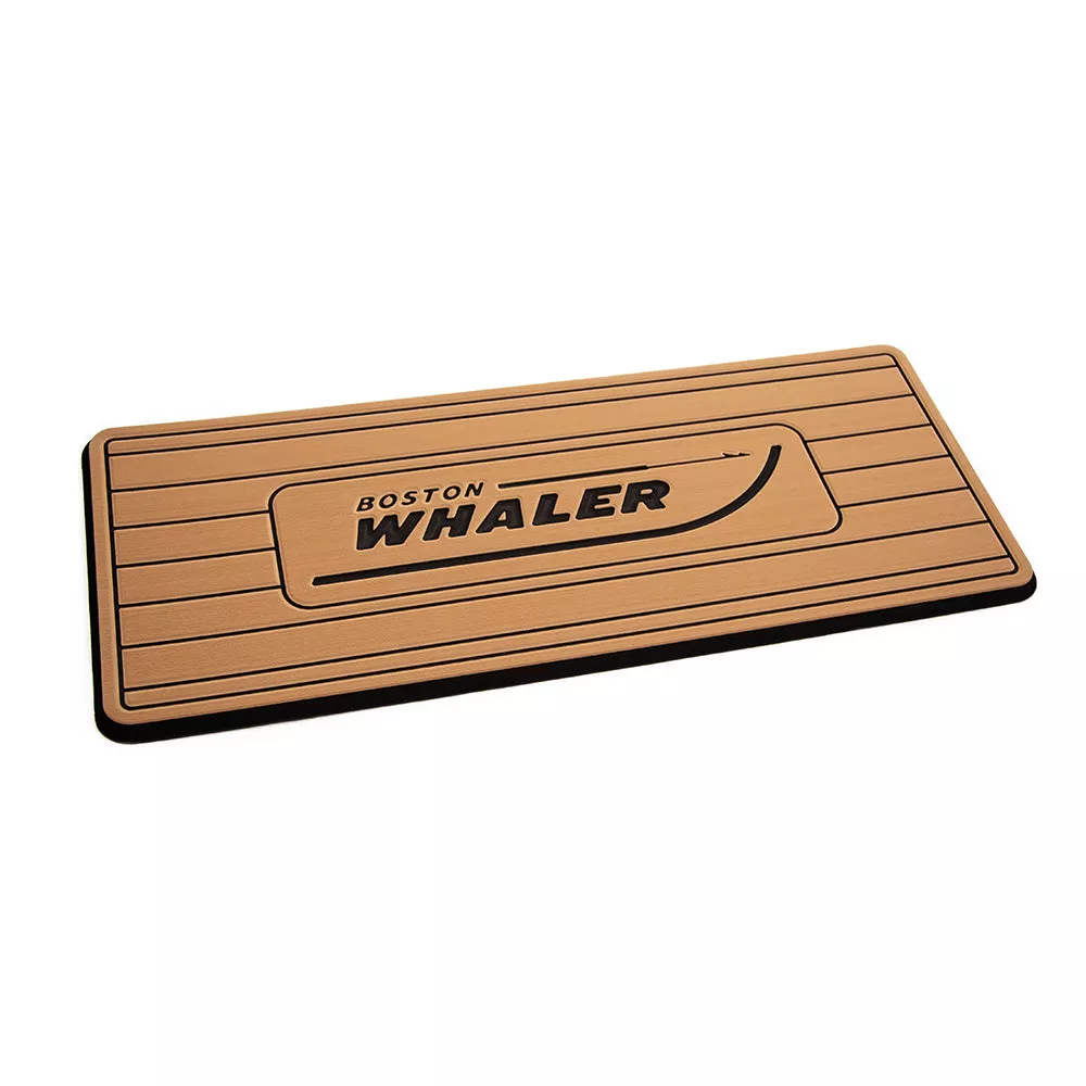 SeaDek Boston Whaler Helm Pad – Mocha/Black Brushed w/Routed Teak Lines[39615-80327]