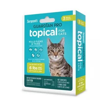 sergeant-s-guardian-pro-flea-tick-squeeze-on-cat-3ct Sergeant's - Guardian Pro Flea & Tick Squeeze On Cat 3ct