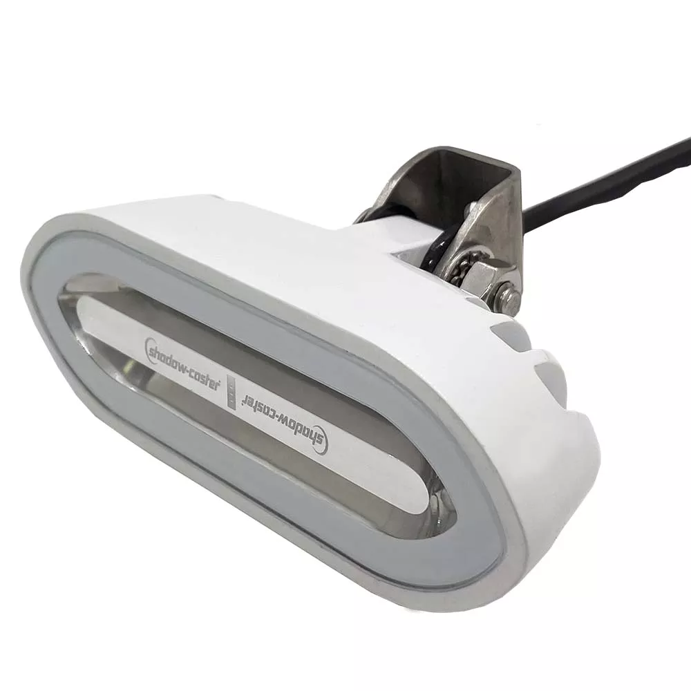 Shadow-Caster SCM-SL Series Bracket Mount Spreader Light – White Housing – White [SCM-SLB-GW-WH]